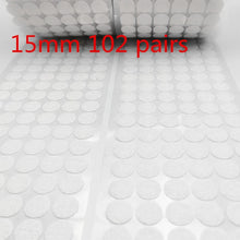Load image into Gallery viewer, 100Pairs Dots Self Adhesive Fastener Tape 10/15/20/25mm Disc Velcros Adhesive Strong Glue Magic Sticker Round Coins Hook Loop