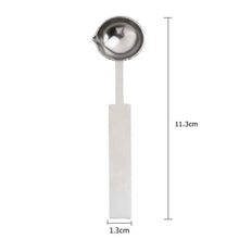 Load image into Gallery viewer, Retro Sealing Wax Furnace Stove Pot Wood Handle Sealing Wax Spoon for Wax Sealing Decorative Wax Stamp Craft Gift