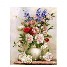 Load image into Gallery viewer, GATYZTORY DIY Painting By Numbers Flowers Canvas Drawing Figure Oil Painting HandPainted Home Decor Gift