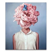 Load image into Gallery viewer, GATYZTORY 60X75cm Oil Painting By Numbers Flower and women DIY Paint by numbers On Canvas Home Decor Frameless Digital Painting