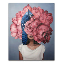 Load image into Gallery viewer, GATYZTORY 60X75cm Oil Painting By Numbers Flower and women DIY Paint by numbers On Canvas Home Decor Frameless Digital Painting