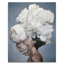 Load image into Gallery viewer, GATYZTORY 60X75cm Oil Painting By Numbers Flower and women DIY Paint by numbers On Canvas Home Decor Frameless Digital Painting