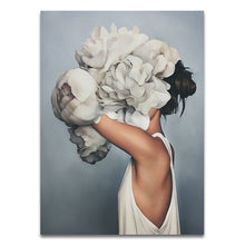 Load image into Gallery viewer, GATYZTORY 60X75cm Oil Painting By Numbers Flower and women DIY Paint by numbers On Canvas Home Decor Frameless Digital Painting