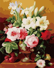 Load image into Gallery viewer, AZQSD Oil Painting Flower In Vase Painting By Numbers Paint Flower DIY Canvas Picture Hand Painted Home Decoration SZYH6310