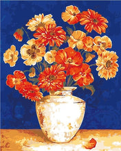 Load image into Gallery viewer, AZQSD Oil Painting Flower In Vase Painting By Numbers Paint Flower DIY Canvas Picture Hand Painted Home Decoration SZYH6310
