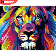 Load image into Gallery viewer, HUACAN Painting By Numbers Lion Animals Drawing Canvas DIY Pictures By Numbers Kits Wall Art Hand Painted Gift Home Decor