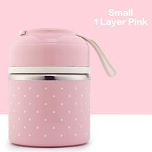 Load image into Gallery viewer, WORTHBUY Drop Shipping Japanese Kids Lunch Box Portable Stainless Steel Bento Box Leak-Proof Food Container Kitchen Lunchbox