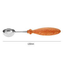 Load image into Gallery viewer, Retro Sealing Wax Furnace Stove Pot Wood Handle Sealing Wax Spoon for Wax Sealing Decorative Wax Stamp Craft Gift
