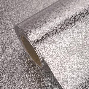 Wide 40/60cm Kitchen Oil-proof Waterproof Stickers Aluminum Foil Kitchen Stove Cabinet Self Adhesive Wall Sticker DIY Wallpaper