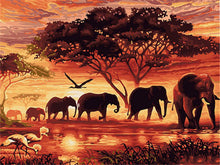 Load image into Gallery viewer, AZQSD Animals Oil Painting By Numbers For Adults Paints By Number Canvas Painting Kits 50x40cm DIY Gift Home Decor
