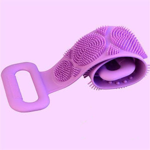 Magic Silicone Brushes Bath Towels Rubbing Back Mud Peeling Body Massage Shower Extended Scrubber Skin Clean Shower Brushes